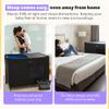SnoozeShade Pack n Play & Travel Crib Blackout Cover | Blackout Crib Cover & Pack and Play Black Out Cover | Mom-Invented Safety Tested with Optimal Airflow view 2
