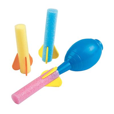 Fun Express Foam Crush Rockets Exciting Outdoor Toys for Kids Launch and Play at Birthday Parties School Events & Backyard Fun Perfect for Active Play & Competitive Games 12 Pieces