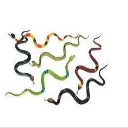 ~ 12 ~ Rain Forest Snakes ~ Approx. 14" Rubber Vinyl ~ New ~ Gag Gift, Halloween Trick by RI