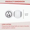 MR CHIPS Professional Bingo Balls 1.5" (38mm), White Double Number, Ping Pong Style Replacement Balls for Manual Bingo Cages & Blower Machines view 2