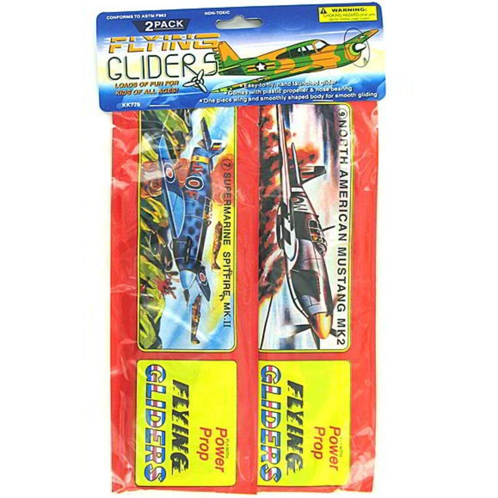 Bulk Buys KK776-96 Flying Gliders with Plastic Propeller and Nose Bearing-Set of 2 - Pack of 96