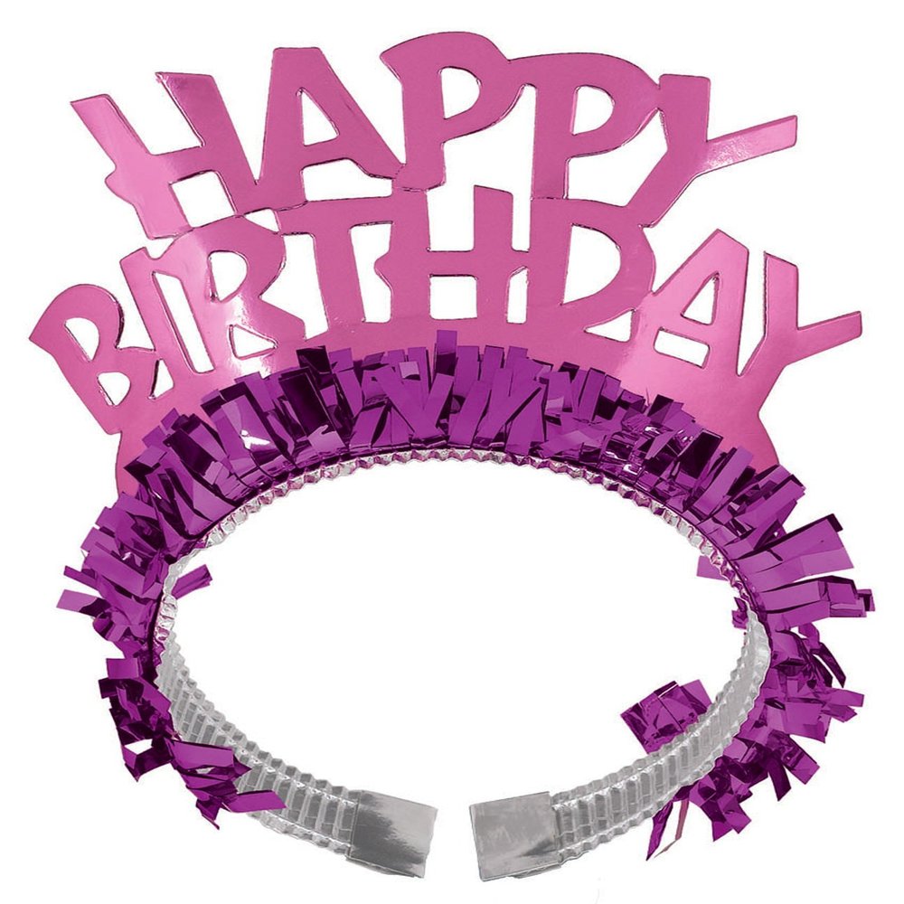 Amscan High Quality Happy Birthday Tiara, 5" x 3", Multicolor