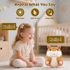 SANJOIN Kids Toddler Toys for Ages 2-4, Talking Hamster Repeats What You Say, Interactive Plush Repeating Toy for 2 3 4 5 6 8 Year Old Boy Girl Birthday Gift (Brown) view 2