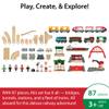 BRIO World Deluxe Railway Set - 87-Piece Wooden Train Set - Includes Passenger & Freight Trains, Stations, Accessories - Safe & Sustainable - MESH Accredited Fun Play for Kids Ages 3 & Up view 2
