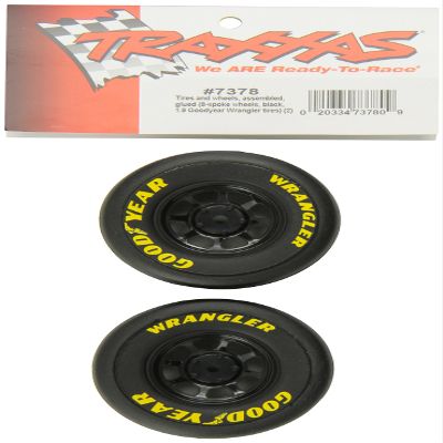 Traxxas 7378 1.9 Goodyear Wrangler Tires on Wheels, 1/16 On Road