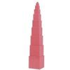 Elite Montessori Pink Tower Without Stand view 1