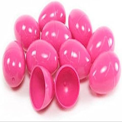 100 Pieces Plastic Pink Easter Eggs 100 Pieces