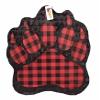 APINATA4U 17" Bear Paw Pinata Lumberjack Buffalo Plaid Red Black Paw Lumberjack Birthday Party Supplies Lumberjack Themed Pinata view 1