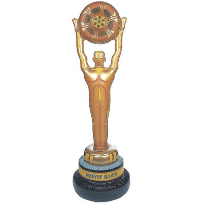 Huge Vinyl Inflatable Movie Buff Party Decoration (5 Feet Tall) Movie Night and Awards Party Decor