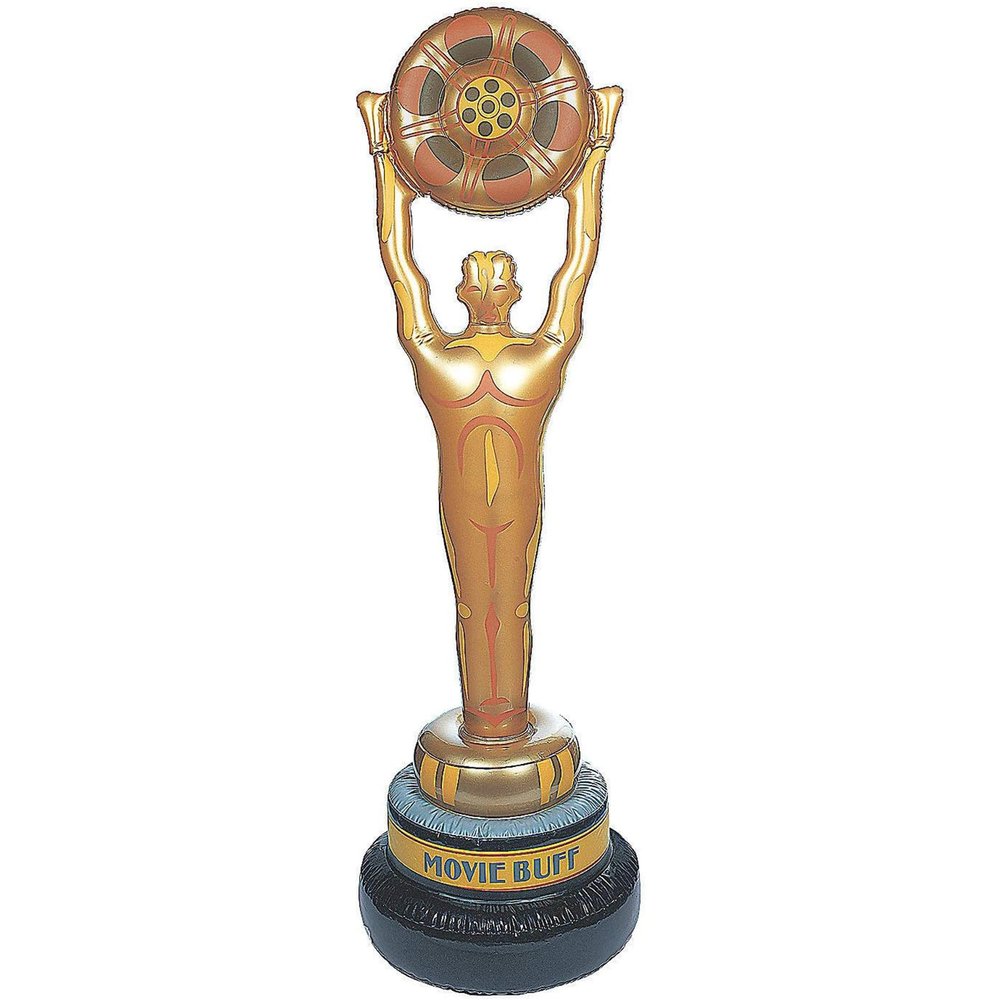 Huge Vinyl Inflatable Movie Buff Party Decoration (5 Feet Tall) Movie Night and Awards Party Decor