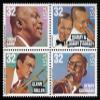 1996 Big Band Leaders - Block of Four 32 Cent Stamps Scott #3096-9 By USPS view 1