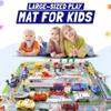 57 PCS Commercial Airport Playset with Airplane Toys, Play Vehicles, Fire Trucks, Police Cars & Figures, and Accessories in Storage Bucket for Kids Imaginative Play view 2