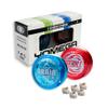 Yomega 2 Legendary Spinners The Original Yoyo with A Brain and Fireball Transaxle Yo-Yo for All Level String Trick Play + 5 Extra Strings (Fireball Red-Brain Blue) view 1