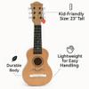 23" Acoustic Guitar, Kids 6 String Toy Guitar - Realistic Steel Strings - Beginner Practice First Musical Instrument for Children, Toddlers (Natural) view 4