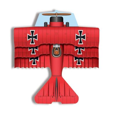XKites 37Inch Flying Aces Red Baron Poly Airplane Kite