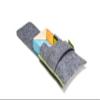 6 Piece Tegu Pocket Pouch Prism Magnetic Wooden Block Set, Tints view 2