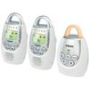 VTech DM221-2 Audio Baby Monitor with Two Parent Units - DECT 6.0, Up to 1,000 ft Range, Talk-Back Intercom, Vibrating Alert, Night Light, White view 3
