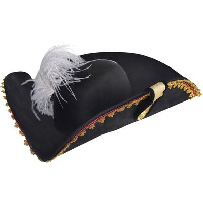 Amscan Black Pirate Captain's Hat - 1 Piece - Perfect for Costume Play & Themed Parties