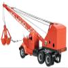 Spec Cast Bantam Crane with Clamshell on White WC Truck view 3
