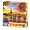 Springbok Puzzles - Paris Sunset - 1000 Piece Jigsaw Puzzle - Large 30 Inches by 24 Inches Puzzle - Made in USA - Unique Cut Interlocking Pieces view 2