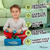 Flybar My First Foam Pogo Jumper for Kids Fun and Safe Pogo Stick for Toddlers, Durable Foam and Bungee Jumper for Ages 3 and up, Supports up to 250lbs (Blue LED) view 3