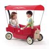 Step2 All Around Canopy Wagon, Kids Ride On Toy, Stroller Substitute, Includes Seat Belts, Made of Durable Plastic, Max Weight 75 lbs., For Toddlers 1.5-5 Years Old view 1