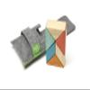 6 Piece Tegu Pocket Pouch Prism Magnetic Wooden Block Set, Sunset view 1