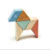 6 Piece Tegu Pocket Pouch Prism Magnetic Wooden Block Set, Sunset view 3