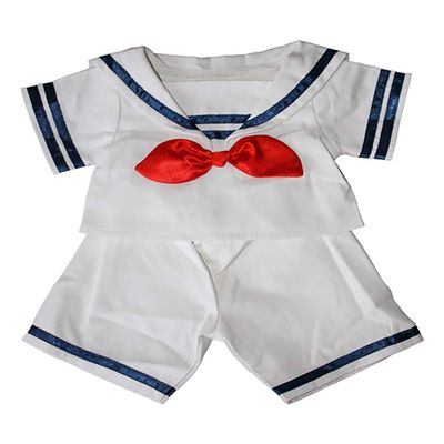 Sailor Boy w/Hat Outfit Teddy Bear Clothes Fits Most 14" - 18" Build-A-Bear and Make Your Own Stuffed Animals