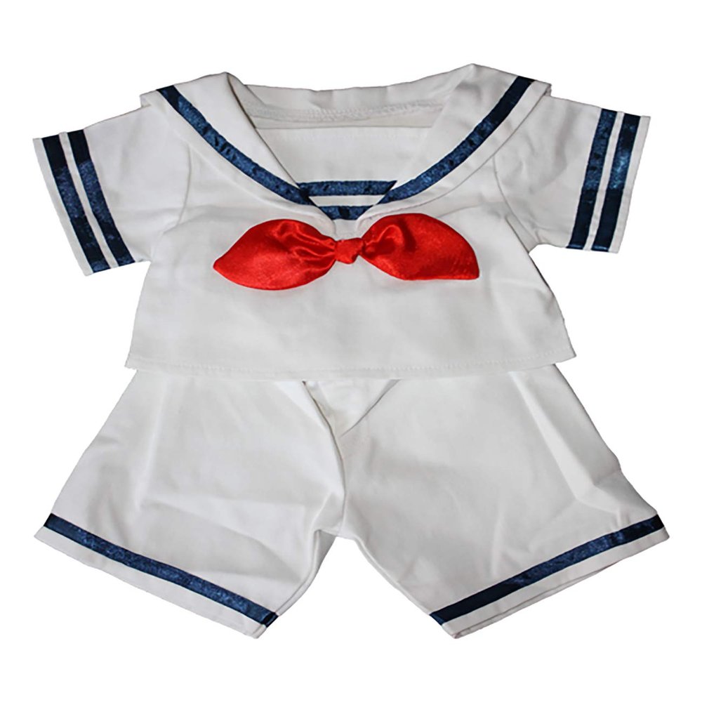 Sailor Boy w/Hat Outfit Teddy Bear Clothes Fits Most 14" - 18" Build-A-Bear and Make Your Own Stuffed Animals