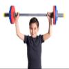 WOD Toys Barbell Mini - Adjustable Kids Barbell Toy Weight Set for Kid Fitness, Weightlifting and Power lifting - Safe, Durable Kid's Gym Workout and Exercise Equipment for Toddlers and Children view 3