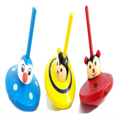 3 pc Festival Colorful Jewish Wood Spinning top Dreidel Hanukkah Sevivon Israel