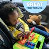 Buckle Toys Busy Board - Montessori Learning Toy for Toddlers Road Trip Essentials - Foam Sensory Board - Develop Fine Motor Skills - Green view 4