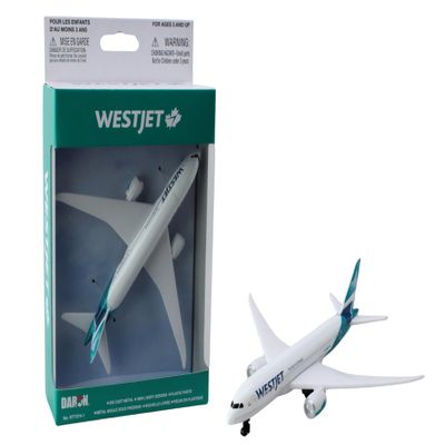 Daron Toy Airplane WestJet Airlines Die-Cast Metal Model Airplane Toy with Plastic Parts for Kids Ages 3+