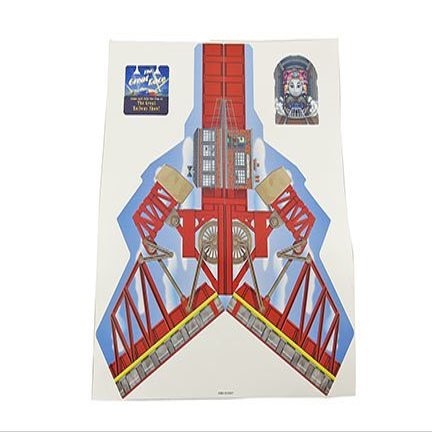 Fisher-Price Thomas & Friends Trackmaster Sky-High Bridge Jump ~ DFM54 ~ Replacement Label Sheet