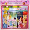 Disney Princess Dreams Storybook and Wall Scene Play Set and Disney Princess Paper Doll Story Book Bundle view 2