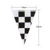 10 Meters Checkered Pennant Banner Racing Flag Party Flag Banner Accessory for Race Theme Birthday Party Decoration view 2