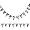 10 Meters Checkered Pennant Banner Racing Flag Party Flag Banner Accessory for Race Theme Birthday Party Decoration view 3