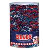 Amscan Metallic Bead Necklaces Party Favors, 30", Red, Blue & Silver view 1