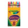 Crayola Neon Crayons, Coloring Book Supplies, Gift for Kids, 8 Count view 1