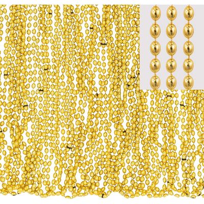 Amscan Bead Necklace, Party Accessory, Gold, 30"