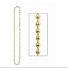 Amscan Bead Necklace, Party Accessory, Gold, 30" view 3