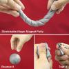 Arfun Magnetic Slime Putty, Soft Magic Slime Hand Therapy Putty Fidget Game Stress Relief Thinking Educational Toy with Upgraded Magnet Gift for Boys Girls Adults (Silver) view 3