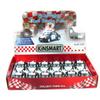12 pcs in Box: 5" Volkswagen Beetle Police Car 1:32 Scale (Black/White) view 1