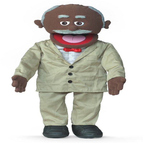 30" Pops, Black Grandfather, Professional Performance Puppet with Removable Legs, Full or Half Body