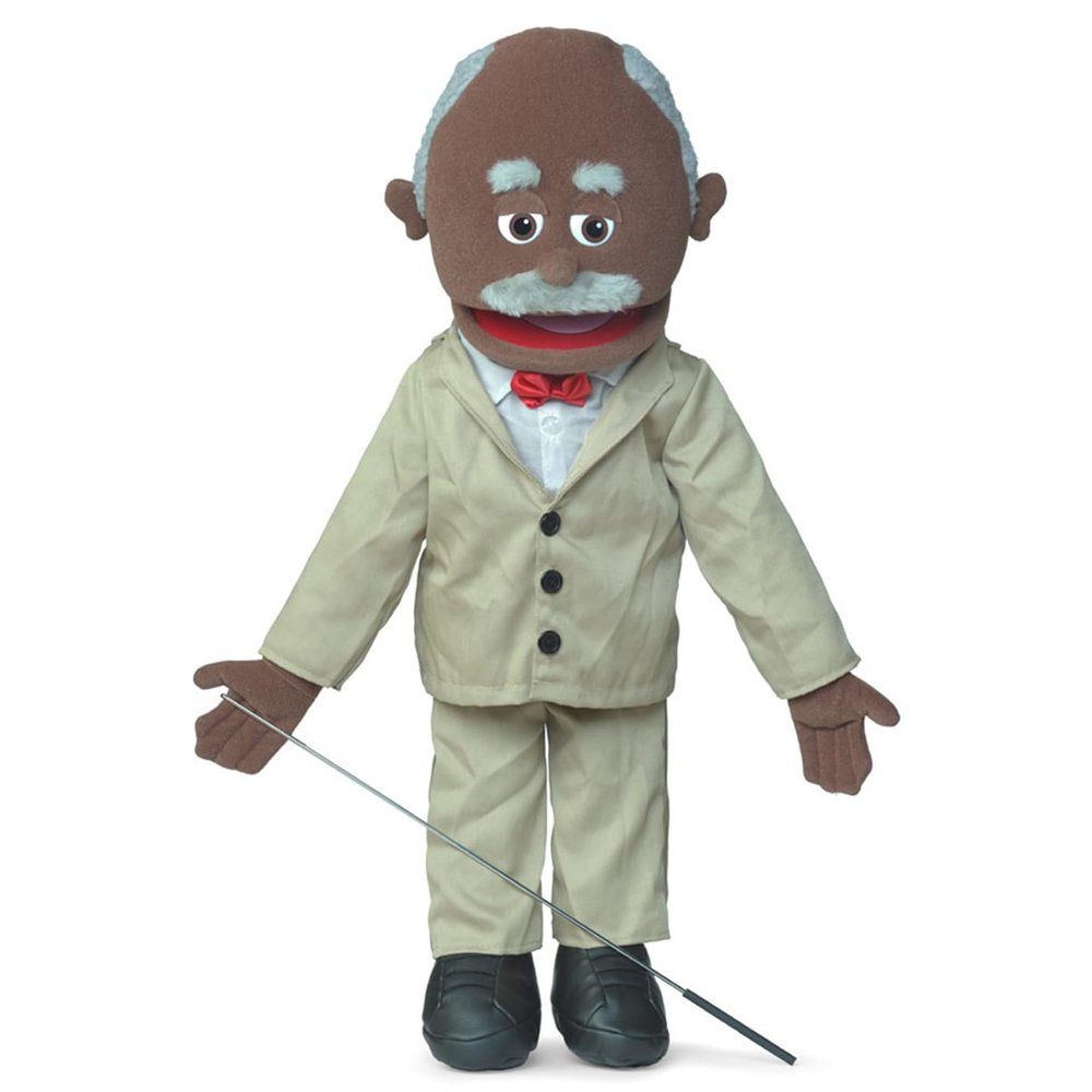 25" Pops, Black Grandfather, Full Body, Ventriloquist Style Puppet