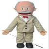 25" Pops, Hispanic Grandfather, Full Body, Ventriloquist Style Puppet view 1