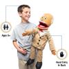 25" Pops, Hispanic Grandfather, Full Body, Ventriloquist Style Puppet view 2