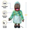 25" Granny, Black Grandmother, Full Body, Ventriloquist Style Puppet view 3