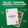 Italian Lingo Playing Cards | Travel Flashcards | Learn Italian Vocabulary in A Fun & Easy Way | 52 Essential Translations view 3